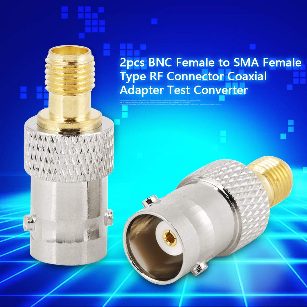 szt. Adapter koncentryczny RF BNC żeński na żeńskie SMA złącze RF Adapter koncentryczny konwerter testowy