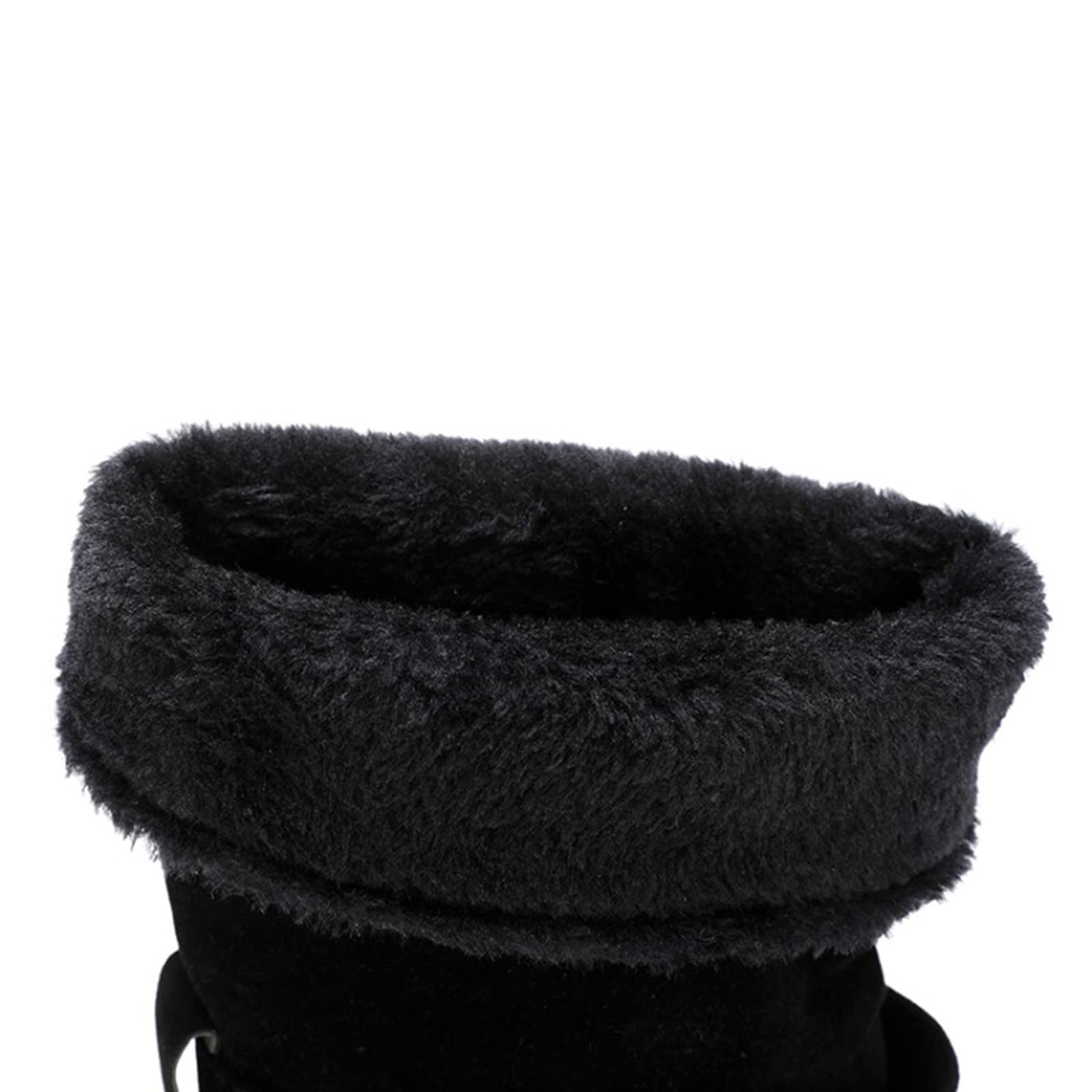 Scarpe Invernali 2026 Stivali Corti Smerigliati Autunno e Inverno da Donna Fibbia Per Cintura Tacco Inclinato Neve Addensati In Peluche Stivaletti