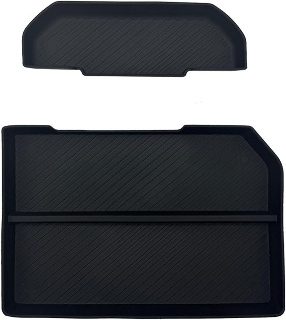 Car Glove Box Organizer Fit for RAM1500 Armrest Box Storage Box Fit for Ram Tyrannosaurus Rex Rear Central Control Accessories Durable(White)