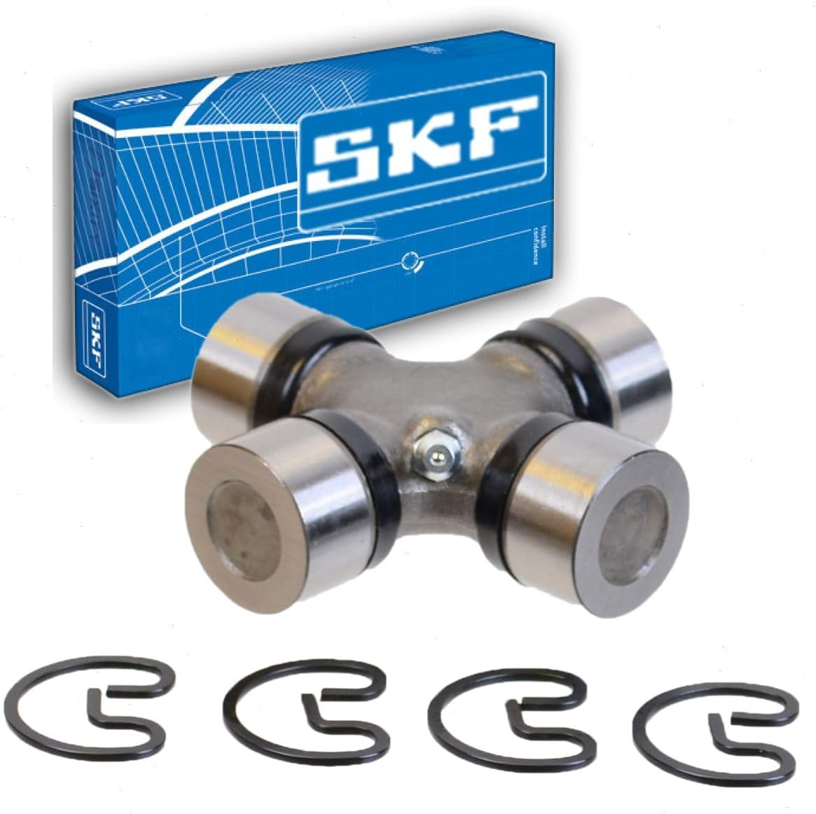 SKF Rear Shaft Rear Joint Universal Joint compatible with Jeep Wrangler 2.4L 2.5L 4.0L L4 L6 1987-2006