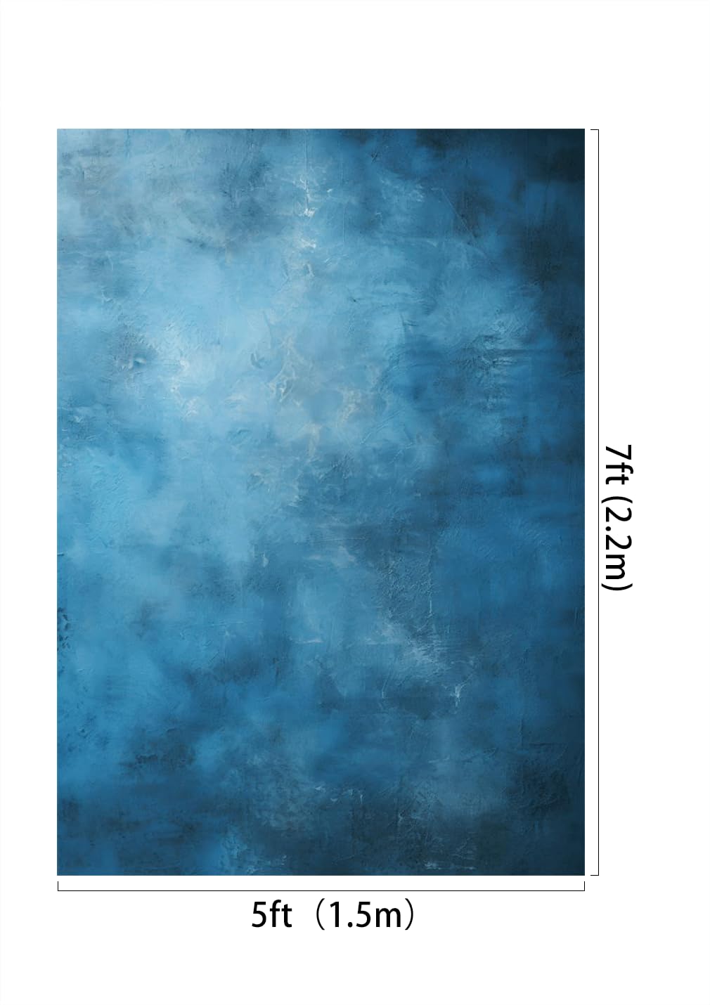 Kate Toile de fond pour photographie - 1,5 x 2,2 m - Bleu foncé - Texture abstraite - Toile de fond pour studio photo de mariage - Accessoires de photographie de mariage