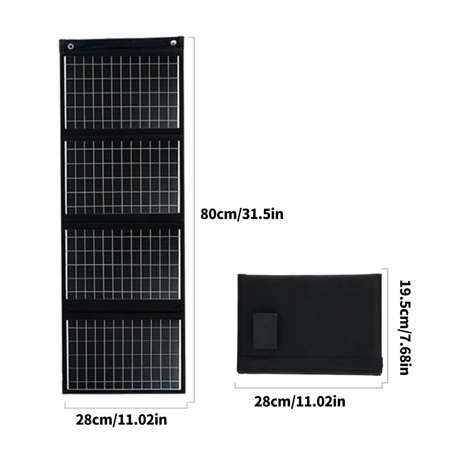 Portables - Cargadores solares plegables de 40 W, peso ligero para camping, senderismo, con teléfonos, tabletas, emergencias, panel solar impermeable