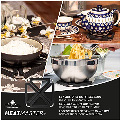 Oishii Heatmaster - Set di 3 Sottopentola