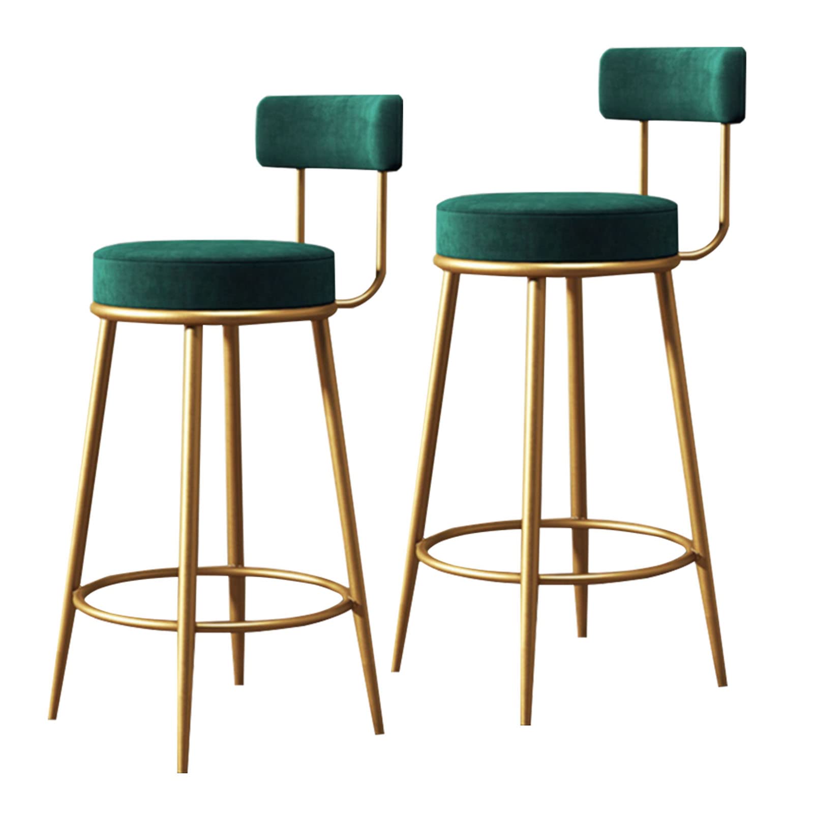 Tabourets de bar vert idéaux pour le petit-déjeuner en cuisine