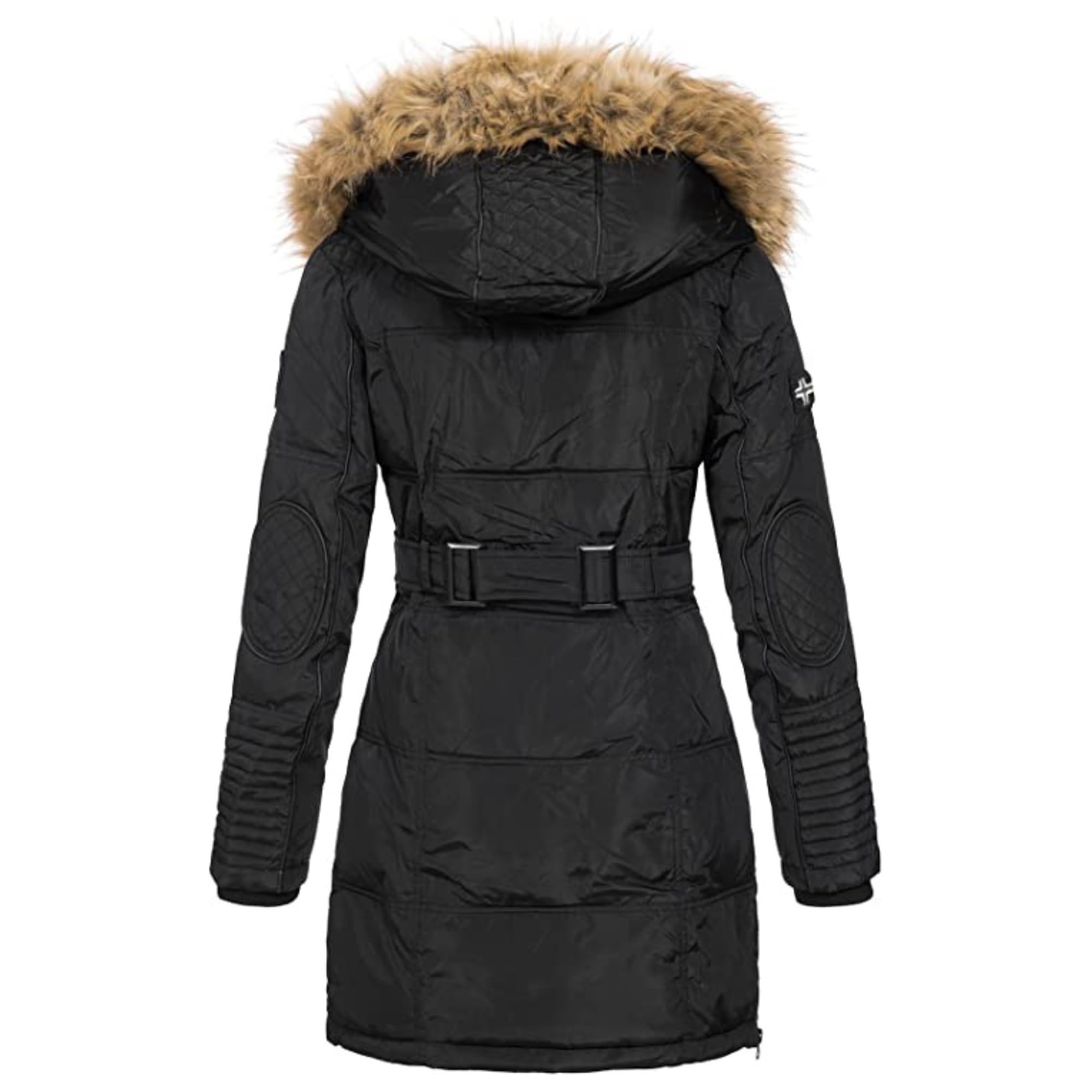 Geographical Norway BEAUTIFUL Donna/Women - Piumino/Cappotto Donna, Parka - Giacca in pile chic invernale giacca lunga donna
