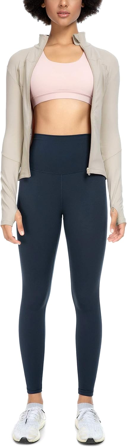 QUEENIEKE Womens Running Jackets Athletic Workout Scrub Jacket Track Full Zip Up Gym for Women Yoga Top - Image 5