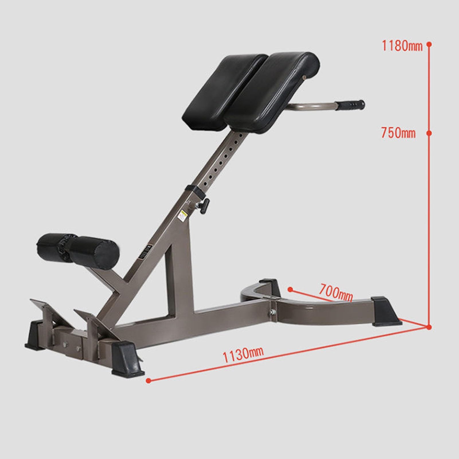 Multifunzione sedia romana estensione della schiena macchina iperestensione panca addominali esercizio forza gambe trainer for palestra domestica altezza regolabile capacità massima 300 kg