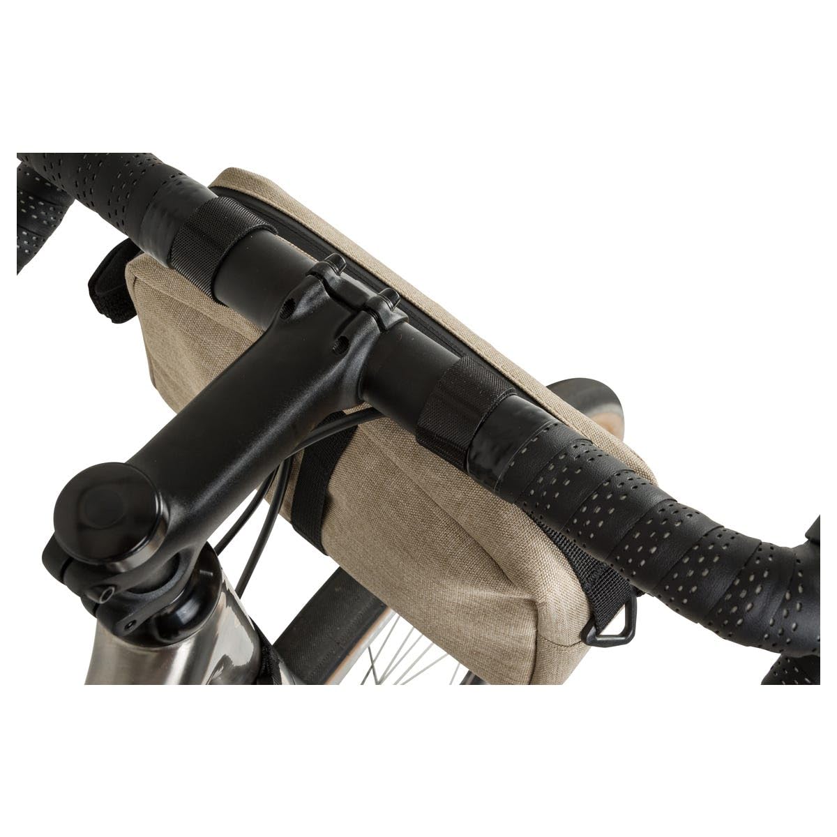 AGU Sacoche de Guidon pour Vélo Bar Bag, Sacoche de Guidon 2 litres, Hydrofuge, Réfléchissante, Montage Simple, 100 % Polyester Recyclé - Vintage