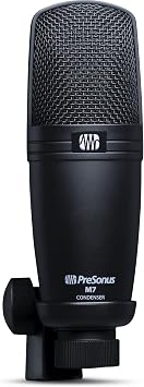 PreSonus Condenser Microphone Black M7 MKII CARDIOID CONDENSER MICROPHONE | Studio Quality Vocal & Guitar Recording Cable and case included Ideal for podcast, home studio, and cardioid capacitors
