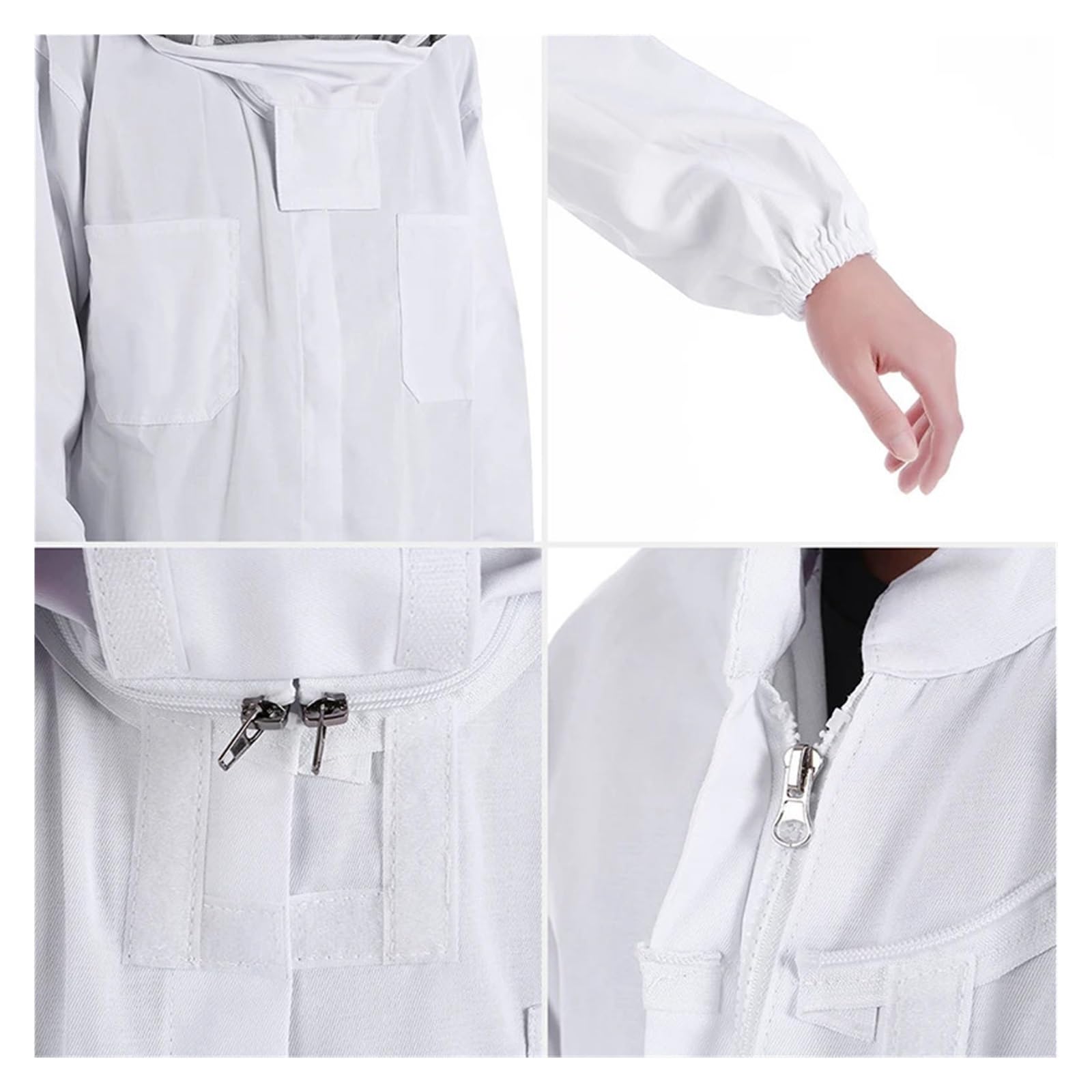 Tuta da apicoltore con protezione professionale for tutto il corpo, cappello di sicurezza, attrezzatura for tutto il corpo(XL)