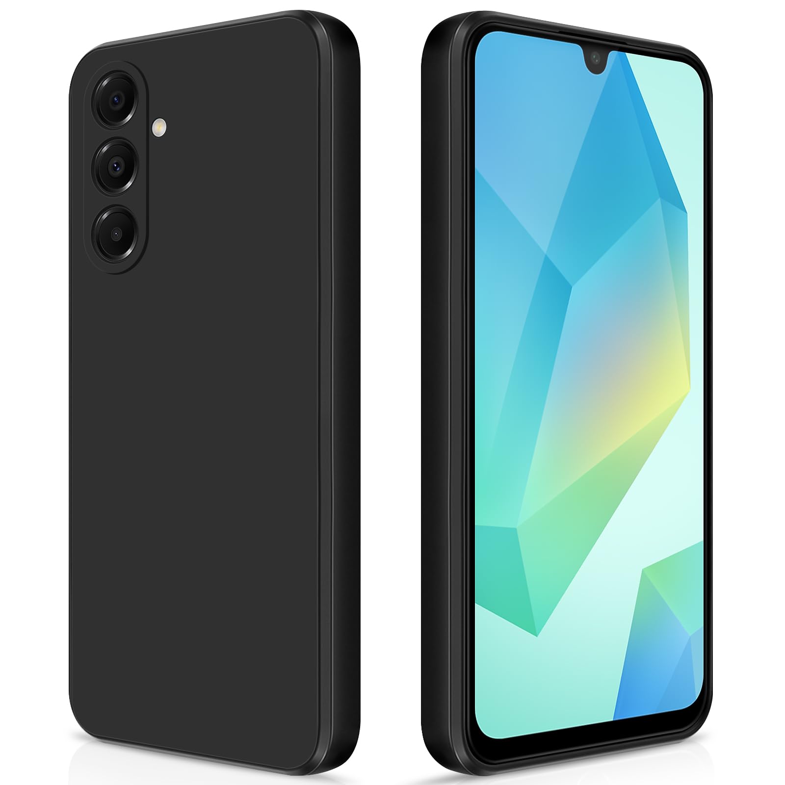 GiiYoon Silicone Case Compatible with Samsung Galaxy A16, Full Body Silky Soft Touch Phone Case with Camera Protection, Shockproof Cover with