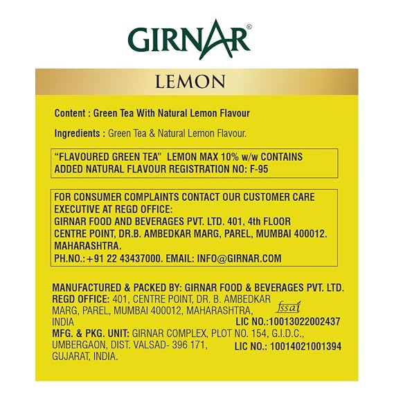 Girnar Green Tea With Lemon