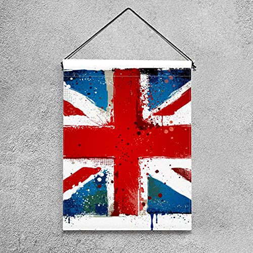Drapeau du Royaume-Uni de bienvenue en polyester pongé résistant toutes saisons