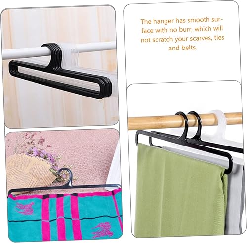 Miniatura 9 de Zerodeko 20 ganchos de plástico para colgar bufandas de armario, bufandas, bufandas, colgador de bufandas, corbata, ganchos de plástico para colgar