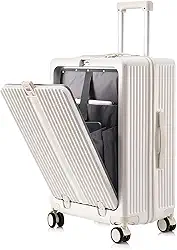 Mala De Viagem 10kg Rodas 360° Mala De Bordo (BRANCO)