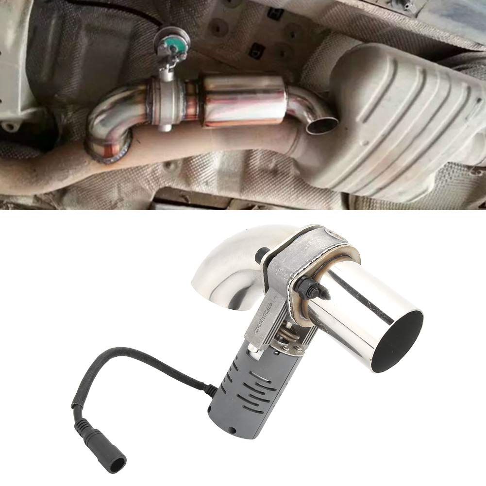 Válvula de escape, Qiilu Válvula de escape eléctrica Silenciador Válvula de tubo de corte de acero inoxidable con control remoto