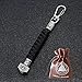 BBYOUTH Odino Rune Portachiavi Navy Ombrello String Handmade Intrecciato Uomini Coltello Chiave Auto Pendente Norse Regalo con Sacchetto dei Monili Vichingo,Nero