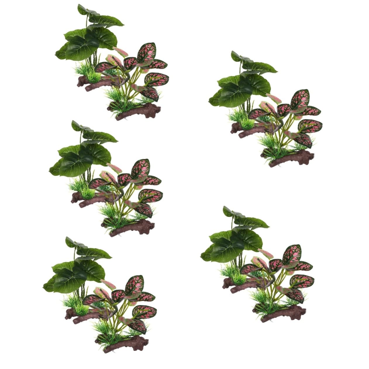 BESPORTBLE 10 Uds Decoración del Tanque De Peces Decoraciones De Acuario Plantas Artificiales para Acuario Tanque De Peces Plantas Decoraciones Plantas De Acuario Decoraciones Bonsai Plantas