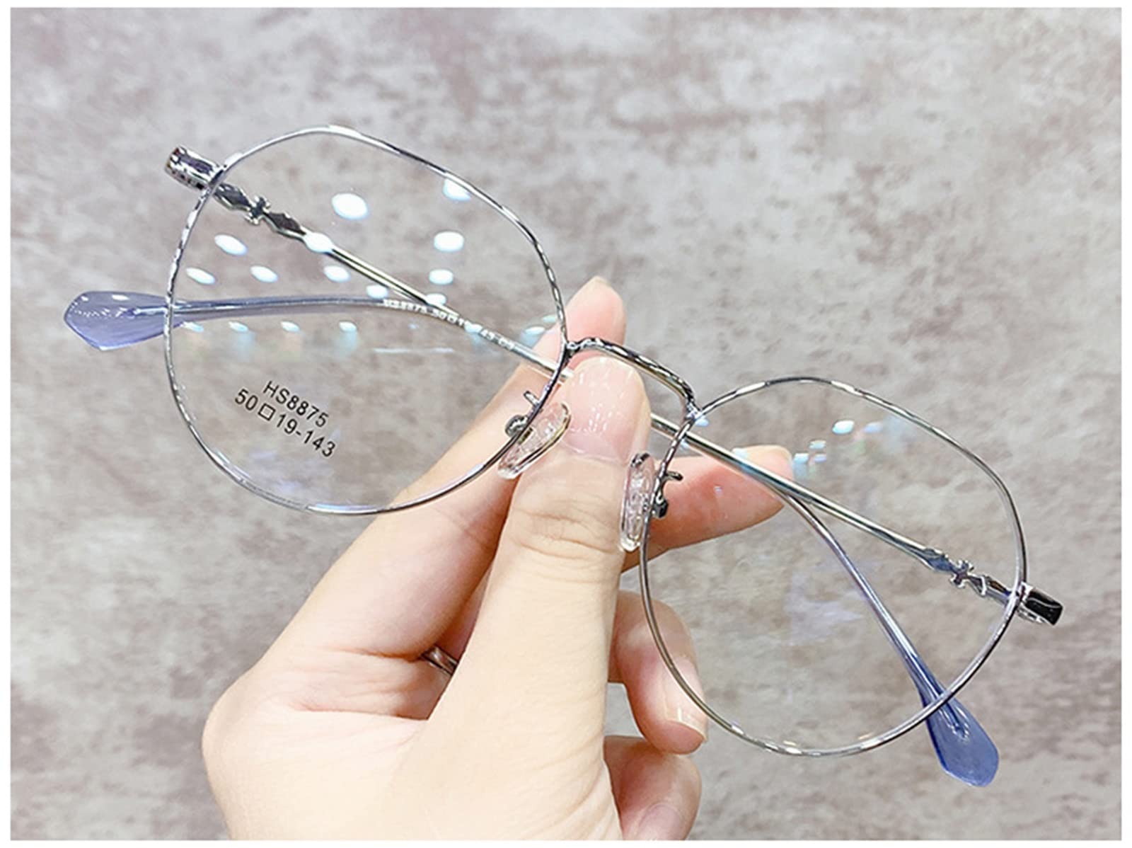 Modne Okulary Do Czytania Z Metalową Oprawką, Blokujące Niebieskie Światło, Antyodblaskowe Okulary Do Czytania Na Komputerze/Blue/3.0 *