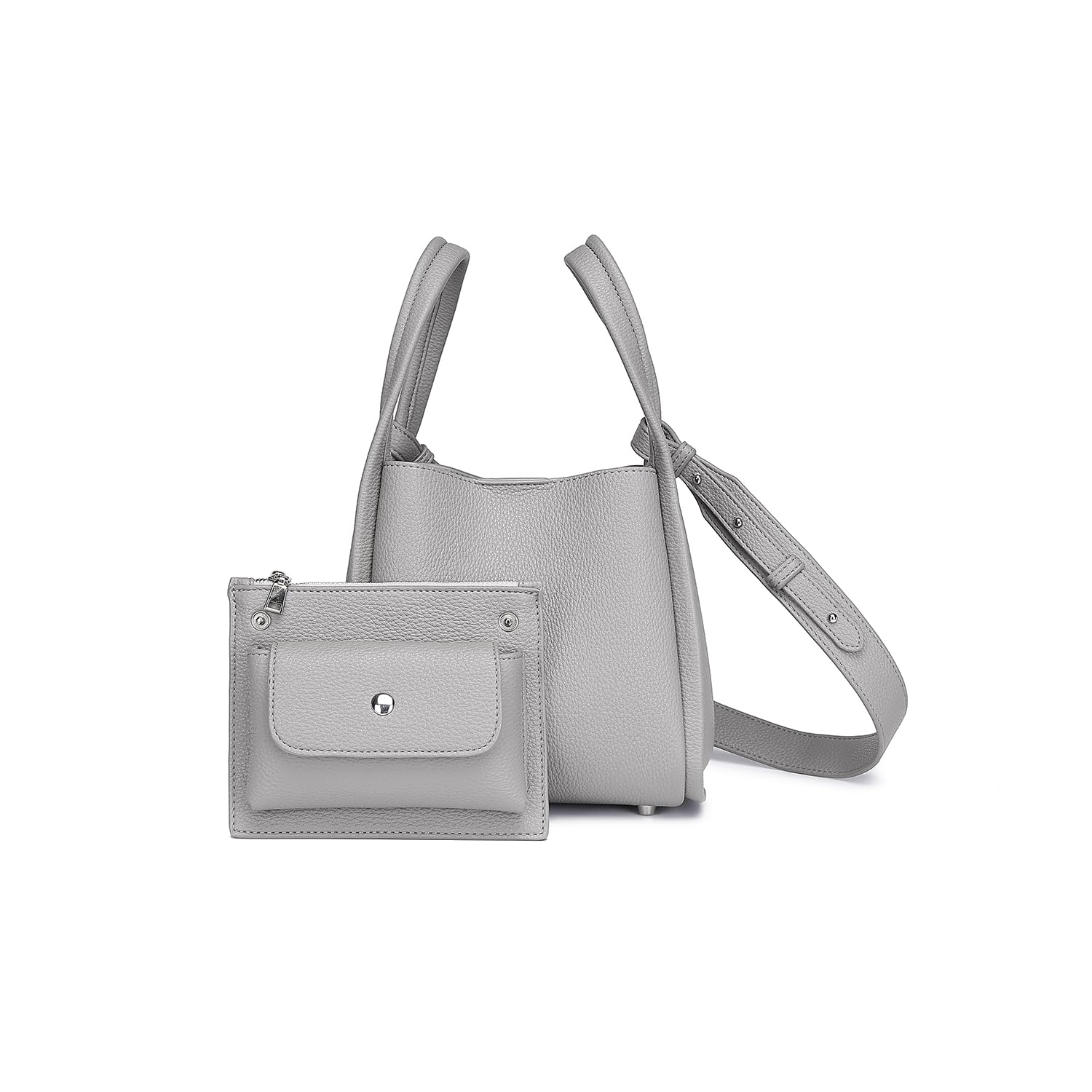 YONBEN Handtasche Damen Klein Umhängetasche Shopper | Weiche Leder-Optik mit Reißverschluss und verstellbarem Schulterriemen – kompakt für Alltag, Büro und Ausgehen.