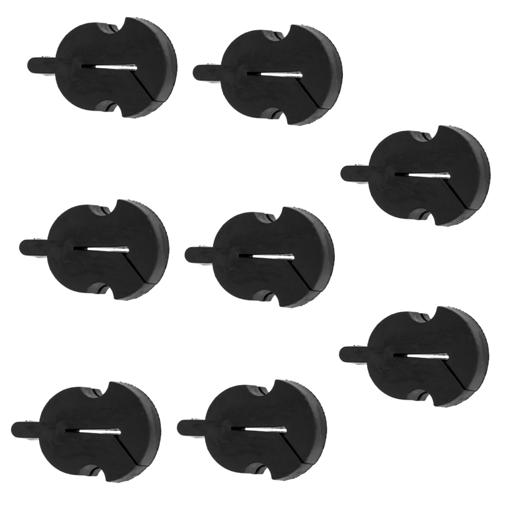 GOOHOCHY 8Pcs Rubber Violin Mutes for Beginners Durable Fiddle Accessories Volume Dampening Without Tone Loss Easy to Install for Practicing Quietly