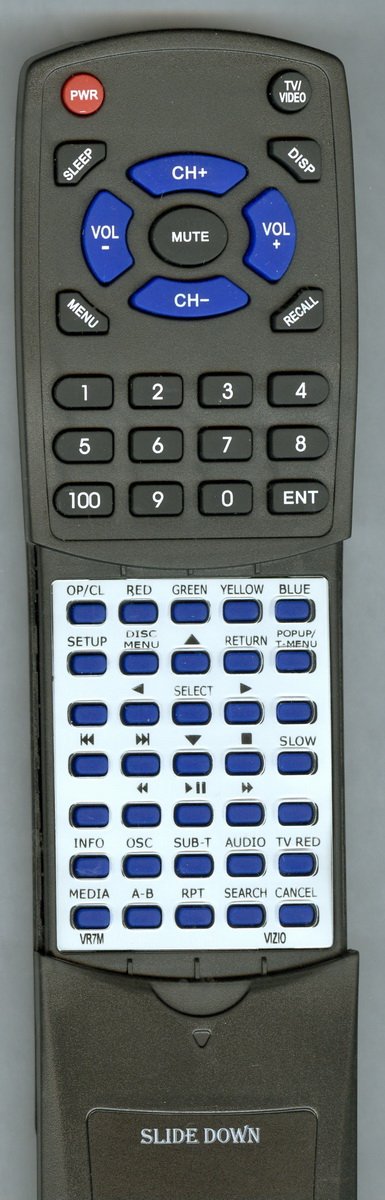 Replacement Remote Control for VIZIO VR7M, VBR100, VBR110, VBR231, VBR120