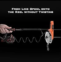 Vista 2 de KastKing Carrete de Línea Radius Patentado, Herramienta Compacta de Enrollado de Línea de Pesca para Carretes Giratorios y Carretes de Lanzamiento