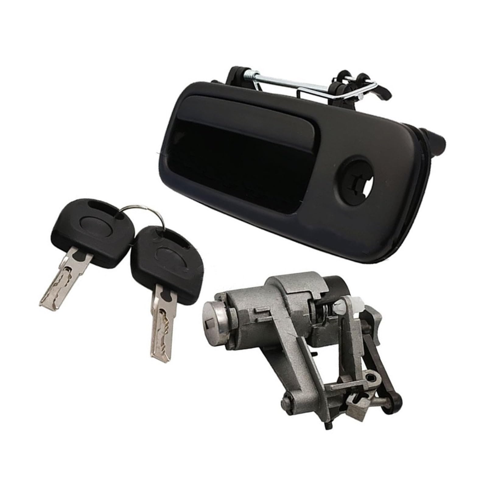 Chefru One Color Trunk Lid Handle Compatible With Vw For Sharan 1995-2010 For T5 For Transporter For 1J6827565b Tailgate Switch Rear Outer Door Handle Lock 1J6827297g