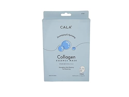 Cala Hojas de máscara facial de esencia de colágeno, 5 unidades, 5 unidades