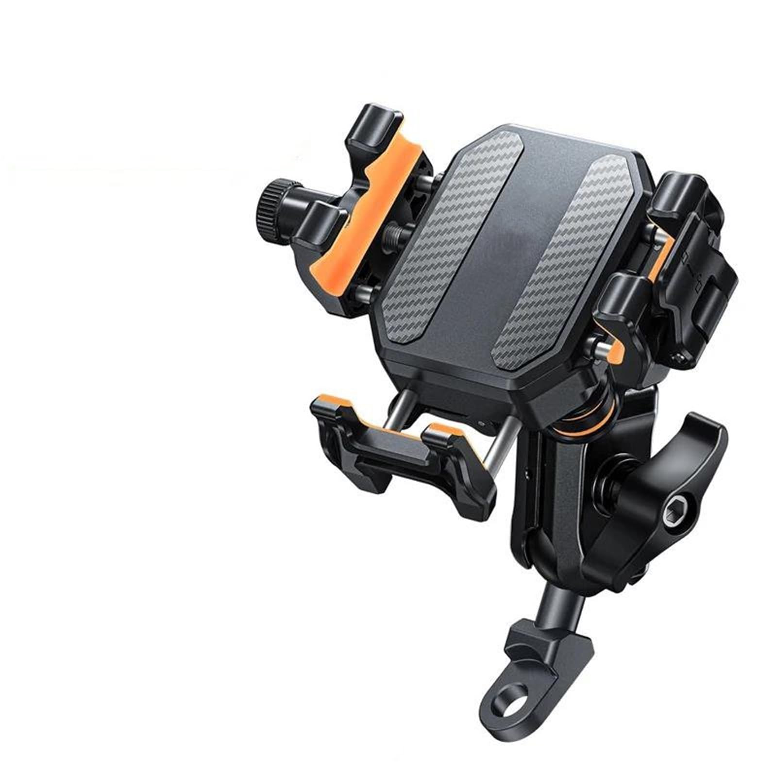 Soporte para Teléfono De Motocicleta Adecuado para Bicicleta Scooter | Soporte teléfono motocicleta, cargador inalámbrico 15W/USB C de 36W, carga rápida, antirrobo, a prueba golpes