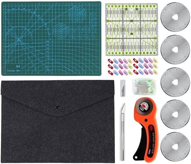 1 Set Handmade Clothing Sewing Cutting Knife Tools Kit Patchwork Quilting Rotary Cutters Sewing Kit for DIY Stitching - (Color: 03)