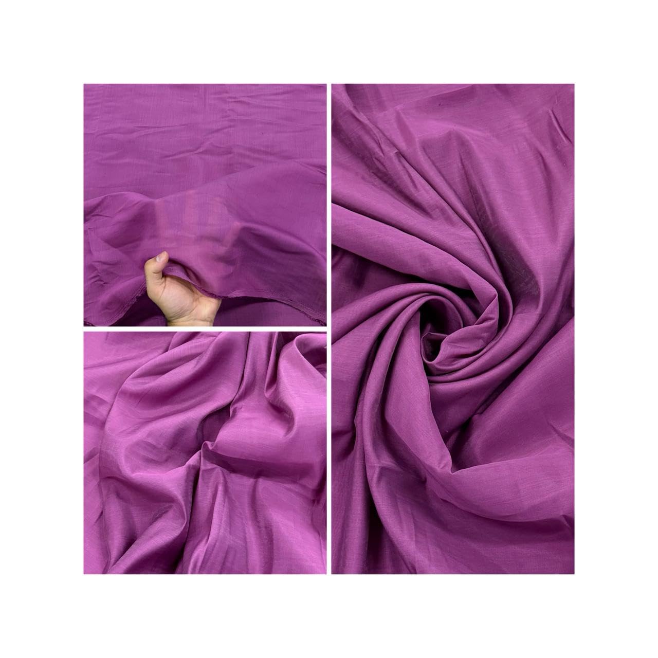 Pure MUL Chanderi Cotton Fabric for Women – 100% Cotton Summer Unstitched Dress Material, 44 Inch Wide Mulmul Chanderi Cloth for Salwar Suit, Frock & Cord Set (Inner Lining Required), Wine 5 Meter-image-37