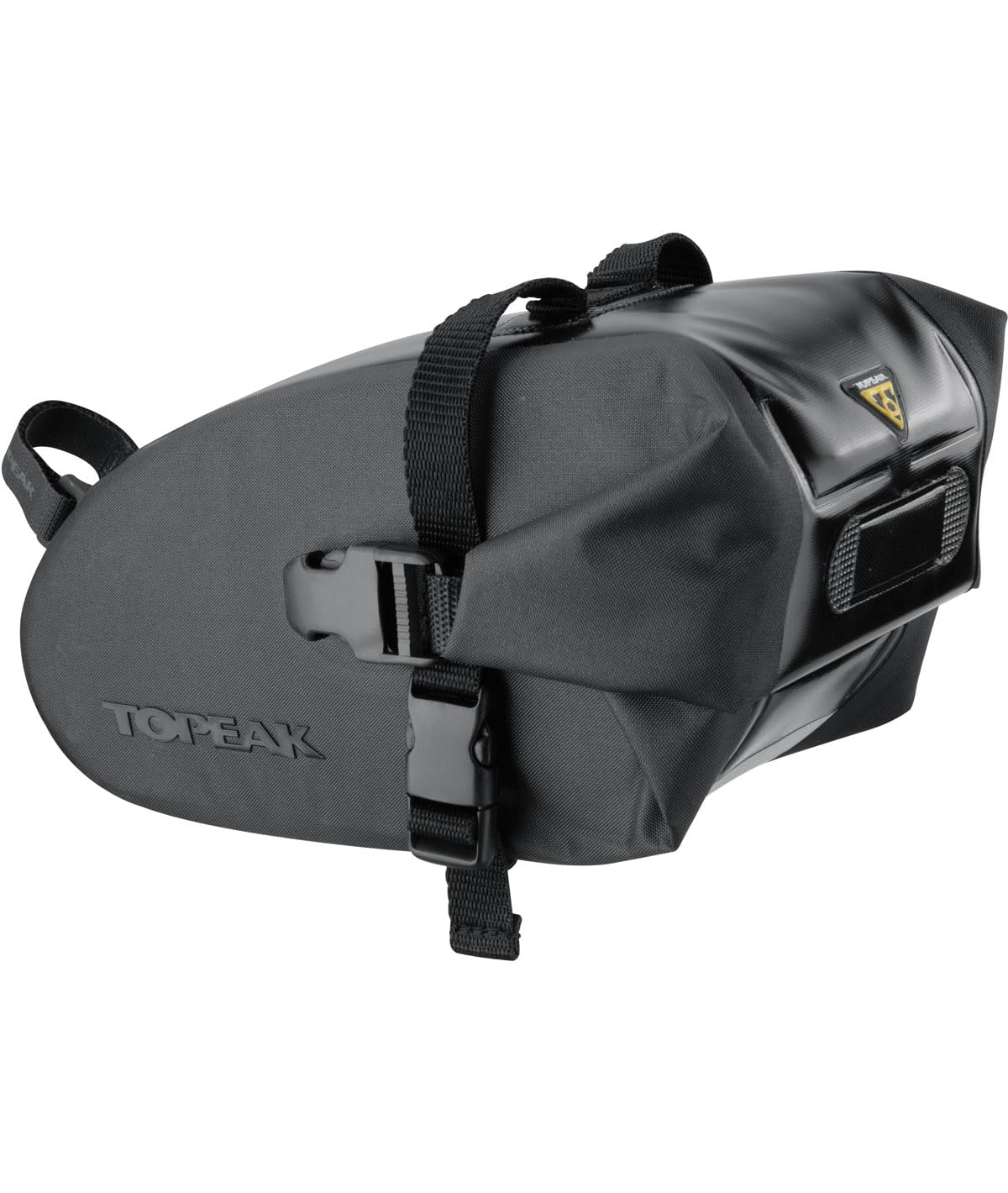 Topeak Unisex Adult Wedge Dry Bag Strap Mount Saddle Bag - Black, 23 x 13 x 11 cm/1.5 Litre