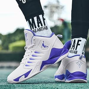 Amazon | [SHAN BU] バスケットシューズ メンズ レディース バッシュ