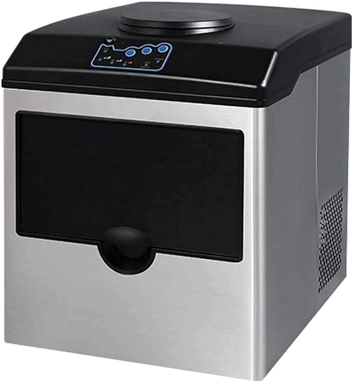 ELzEy Máquina for Hacer Hielo con Mesa de Hielo, máquina for Hacer Hielo eléctrica portátil, ultrasilenciosa, for Uso en el hogar, la Oficina, el Restaurante y el Bar