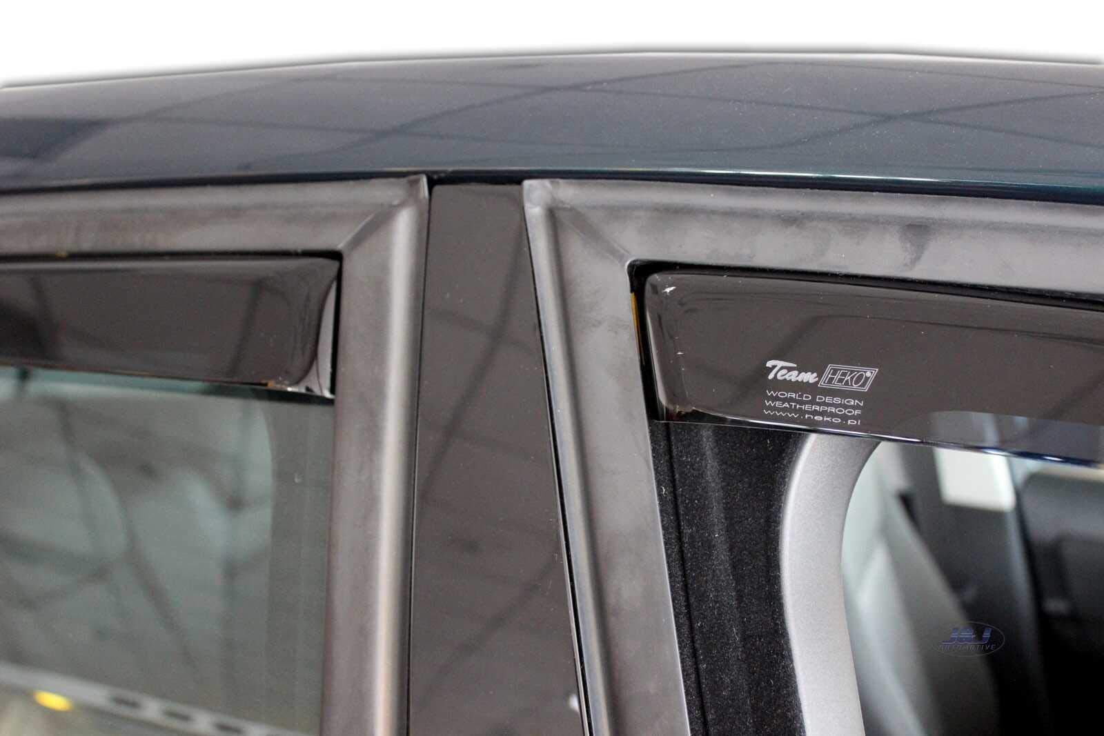 J&J AUTOMOTIVE Windabweiser passend für Opel Meriva 5-Türer 2010-2017 4tlg, Heko Regenabweiser Vorne Hinten Getönt Dunkel Passform
