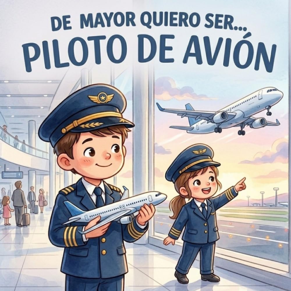 De mayor quiero ser... piloto: Una aventura infantil llena de ilusión, valentía y sueños para descubrir la aviación, los aviones y el mundo de los pilotos