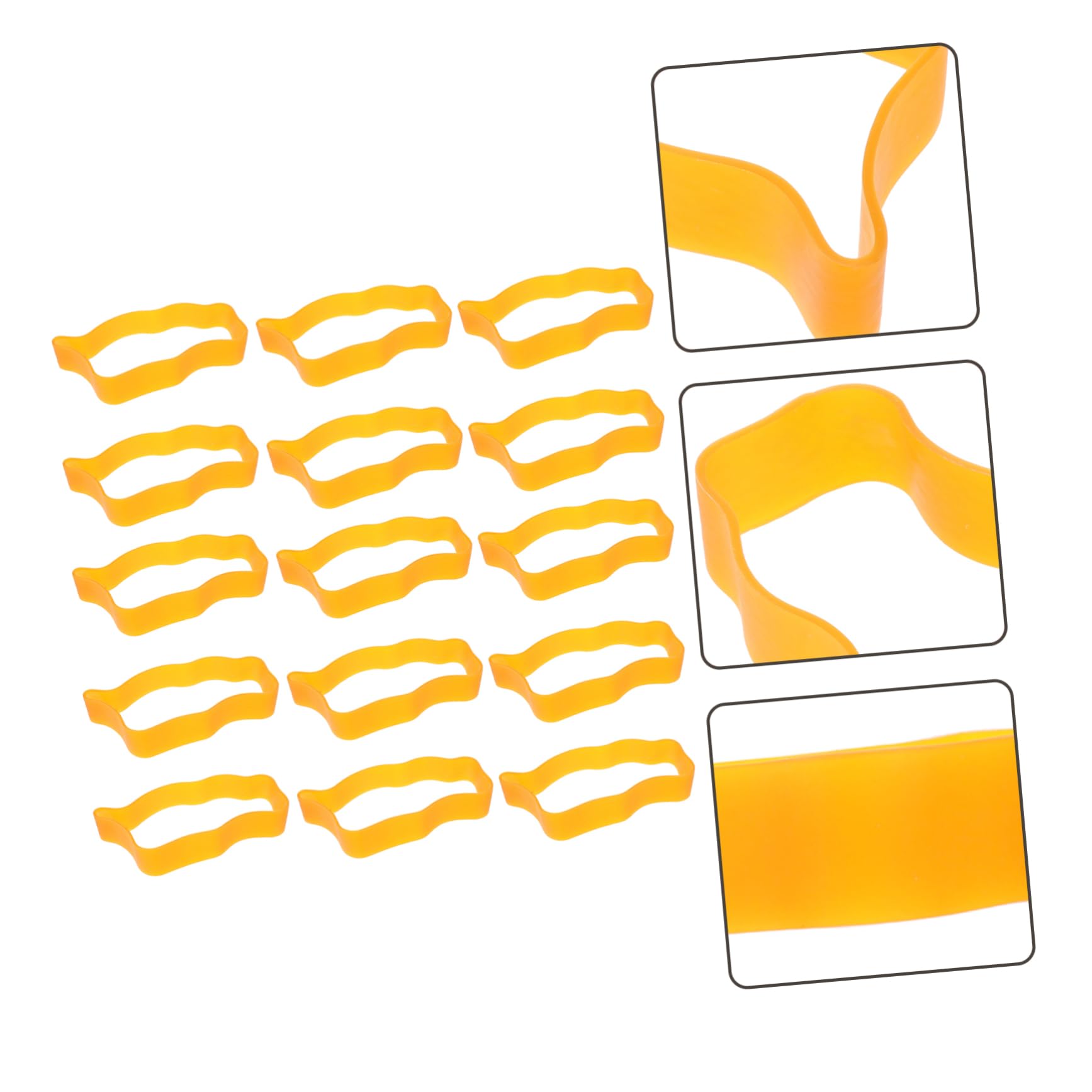 Starkes Gummiband 102x10 Naturkautschuk Orange 1 Satz