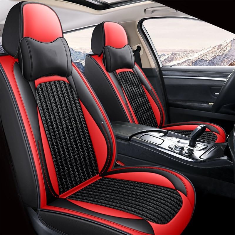Housses de siège voiture en cuir rouge universelles pour Suzuki Vitara Sx4
