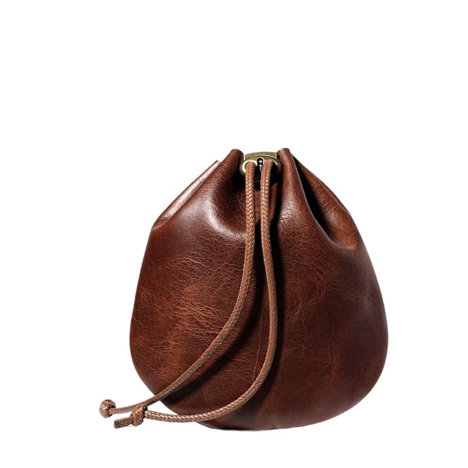AYWTIUN Leather Drawstring Pouch Leather Drawstring Pouch Coin Bag for Men Medicine Tobacco Medieval Purses Closure Storage Bags
