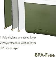 Vista 4 de HiGropcore Enfriador pequeño de 6 cuartos de galón - Lonchera portátil de carcasa dura - Enfriador de campamento aislado con retención de hielo