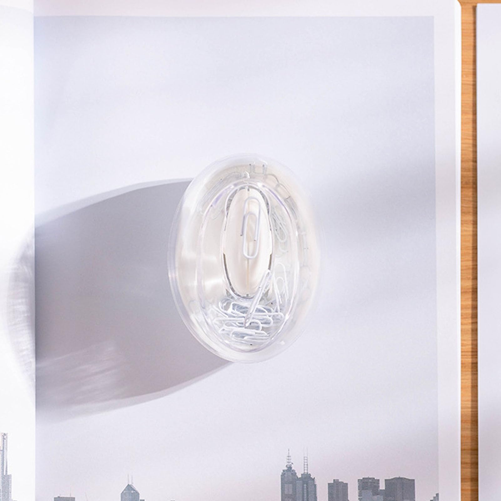 Magnetic Paperclip Holder, Lightweight Paper Clamp/Holder Storage Box Impact for Home School Office