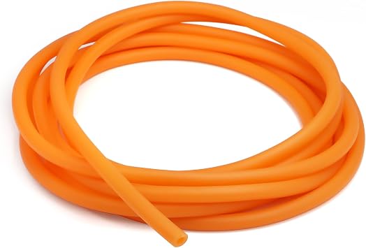 10Feet Latex Rubber hose 3/32" 2mm ID x 5/32" 4mm OD Latex Tubing rubber tubing flexible tube latex rubber tubing used for sports fitness home entertainment laboratoryOrange