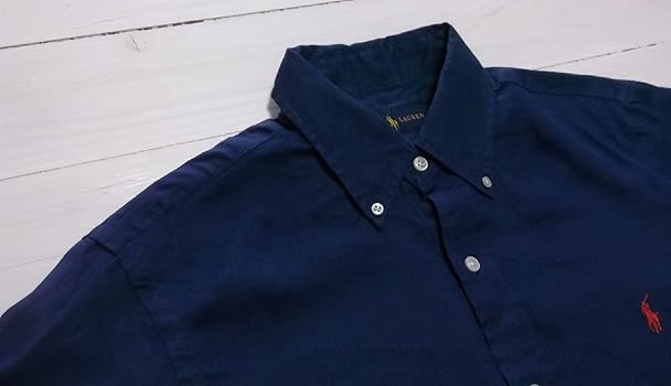 Amazon.co.jp: [ポロ ラルフローレン] ボタンダウンシャツ リネン 半袖