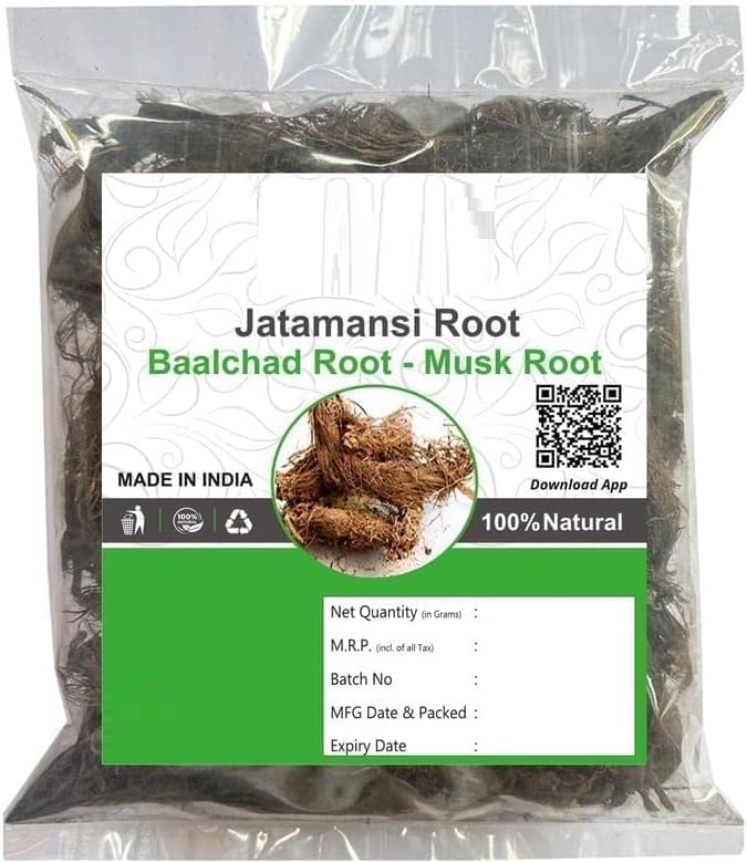 MM Fresh Jatamansi Root, 100g, Musk Root, Nardostachys Jatamansi, Baalchadd, Spikenard, Tapasvini, Nard Indian.