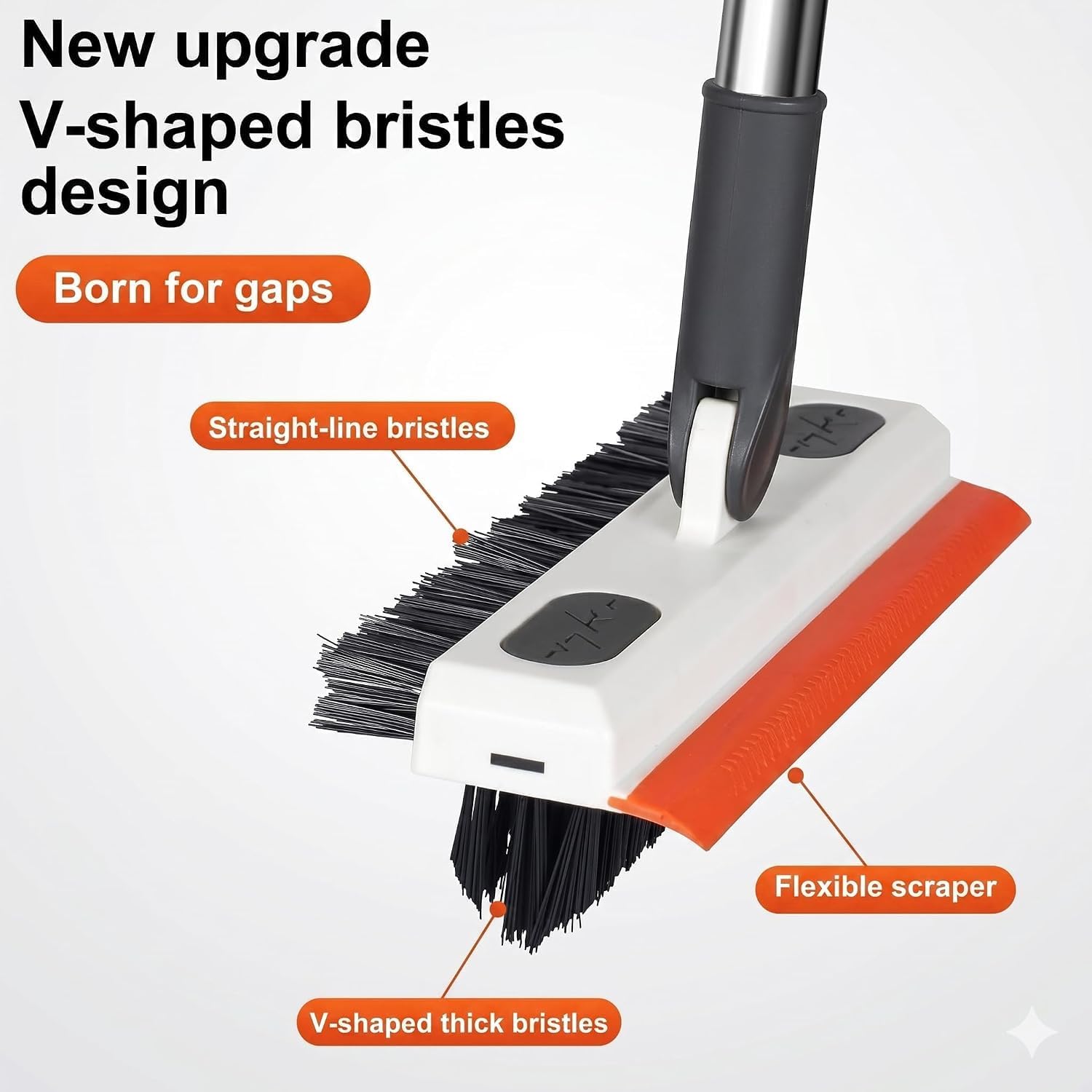 3-in-1 Bathroom Cleaning Brush with Wiper -2