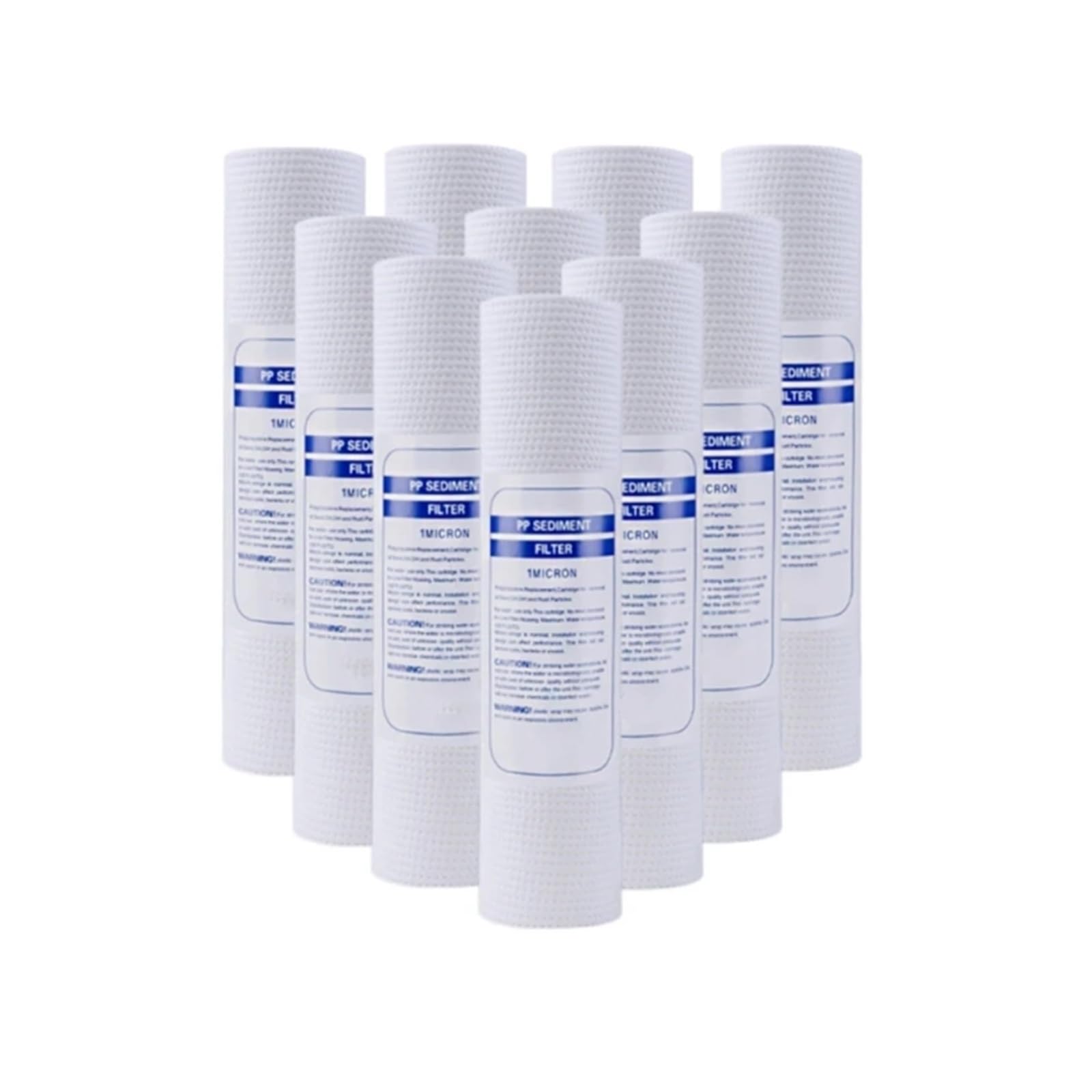 10 Stück Sediment-Wasserreiniger, vordere Filterkartusche, Ersatz-Polypropylen-Sedimentfilter, PP-Baumwollfilter 517C(5 micron)
