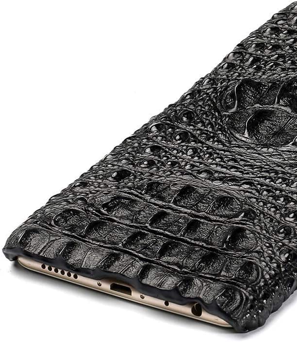 Funda de cuero para iPhone Xs con diseño de cocodrilo elegante 2