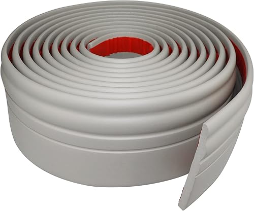 Moldura de base de pared, moldura de goma para despegar y pegar, base de pared de vinilo flexible de 4 pulgadas de ancho, base de pared (4 pulgadas