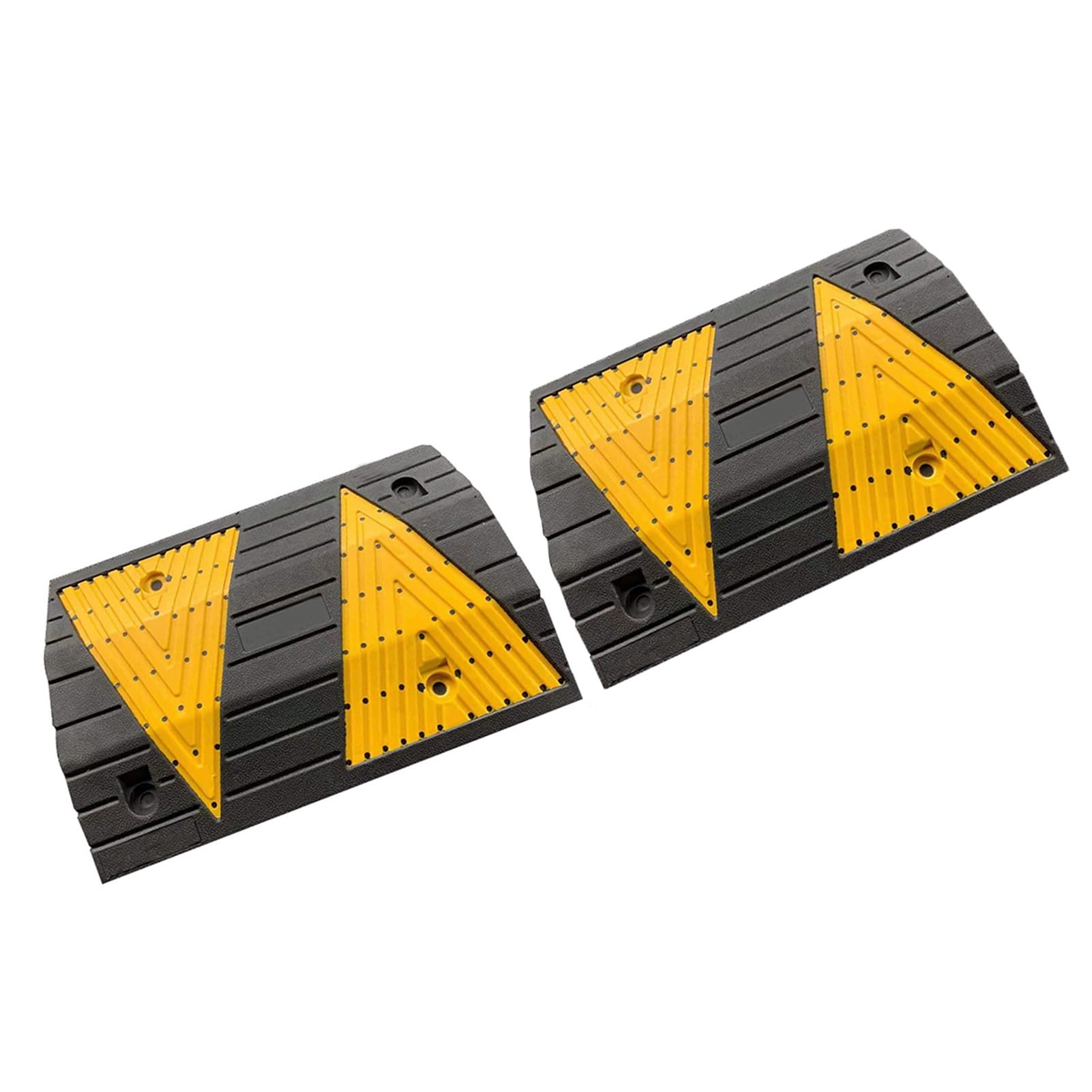HTTGDGDH Rubber Speed Bump,Asphalt Speed Bump,Road Speed Bump,Suitable For Asphalt Concrete Gravel Driveway,2 Pack,